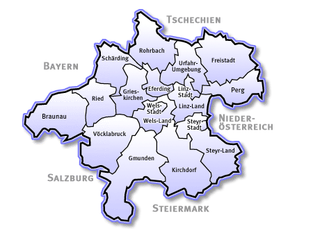 Oberösterreichkarte